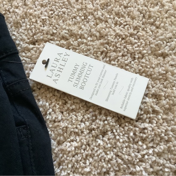 Laura Ashley Black Boot Cut Jeans with Studded Detail NWT - Picture 3 of 7